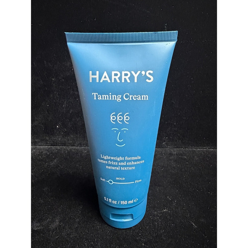Harrys Taming Cream Lightweight Soft Hold Hair Styling Cream 5.1 fl oz Blue Tube
